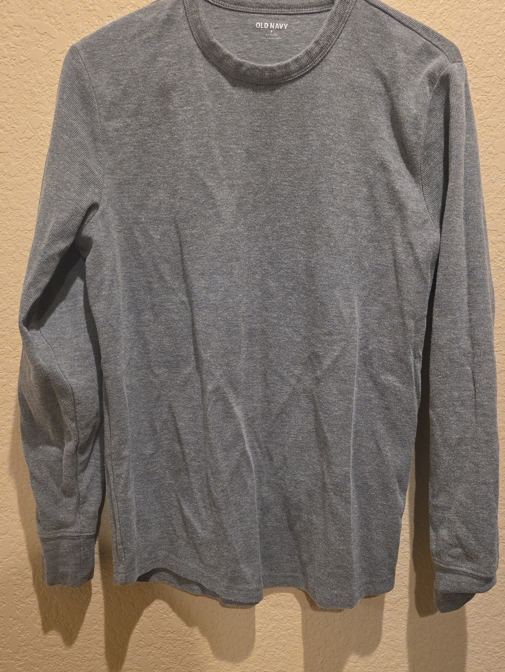 Old Navy Men's Long-Sleeve Crewneck Shirt - Heather Gray